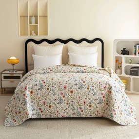 Cuvertura de pat HERBALIS crem Dimensiune: 220 x 240 cm