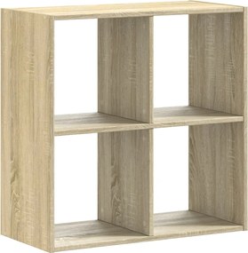 vidaXL Bibliotecă, stejar sonoma, 68,5x32x68,5 cm, lemn prelucrat