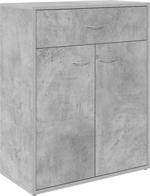 vidaXL Dulap, gri beton, 60x30x75 cm, lemn prelucrat