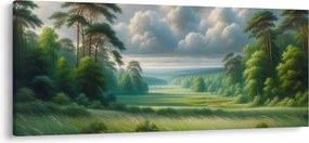 Tablou - Peisaj verde (120x50 cm)