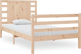 vidaXL Cadru pat fără saltea, 90x190 cm, lemn masiv de pin