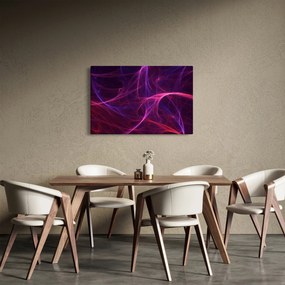 Tabloul abstract cu linii curbe (90x60 cm)