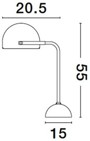 Veioza/Lampa de masa design modern BISHOP
