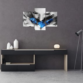 Tablou cu portretul femeii cu pietre (90x60 cm)