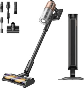 Aspirator verticar fara fir Dreame Z20 Station VZV25A, 715 W, 250 AW, 140.000 rpm, 3 viteze, stație de golire automată de 3 l, 90 min, HEPA H14, LED, motor fără perii, negru