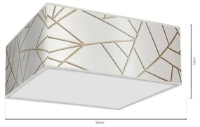 Plafonieră ZIGGY 3xE27/60W/230V albă/aurie