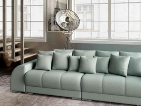 Canapea extensibilă dumonde cu 2 lăzi de depozitare si sezut confortabil din spuma high-density, Verona Enjoy Mint 310x100 cm