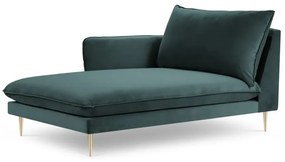 Sezlong tapitat Vienna velvet/picioare gold – L170 x l110 x h95