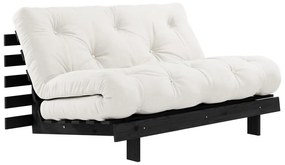 Canapea crem extensibilă 140 cm Roots Black Night – Karup Design