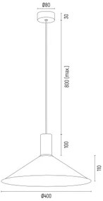 Pendul design modern MINORI alb