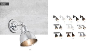 Aplica de perete reglabila stil industial EUFRAT 2 neagra