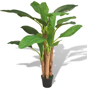 vidaXL Bananier artificial cu ghiveci, 175 cm, verde