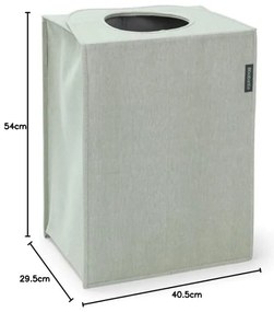Cos de rufe Brabantia 1001095, 55 L, Fund solid si detasabil, Manere magnetice, Verde