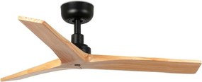 Ventilator aplicat tavan cu telecomanda KLIM S 92,5cm, negru/ pin