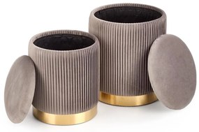 Scaun Monty, gri/auriu