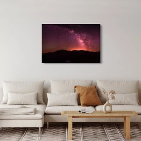Tablou calea lactee roz (90x60 cm)
