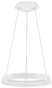 Lustra LED suspendata design modern circular ORMI alba D-45cm