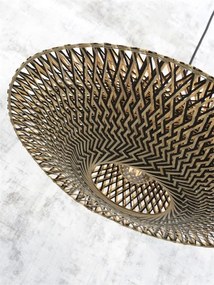 Lampadar din bambus Bali S negru, 44cm BALI/F/AD/B/4412/BN