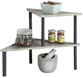 Raft de bucatarie coltar, pe 2 niveluri, KESPER