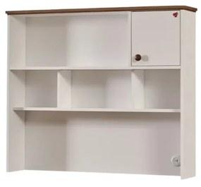 Unitate birou cu rafturi si port USB, 120x26x103 cm, colectia Lucia