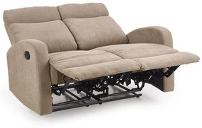 Canapea recliner Oslo 2S stofa bej H100 cm