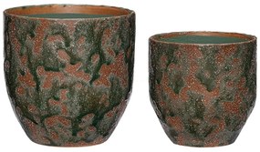 Ghivece decorative 2 buc. din ceramică handmade ø 15 cm Normu – Hübsch