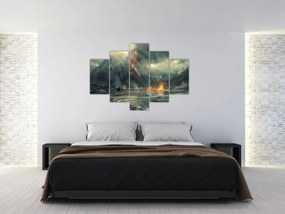 Tablou - Erupție vulcanică (150x105 cm)