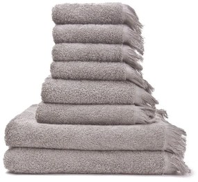 Set 8 prosoape din bumbac 100% Bonami Selection Grey, maro