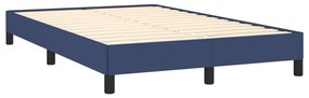 3269611 vidaXL Cadru de pat, albastru, 120x190 cm, material textil