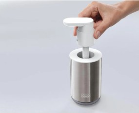 Dozator de săpun lichid argintiu din oțel inoxidabil 300 ml Duo Steel – Joseph Joseph