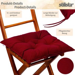 STILISTA perne de scaun, 2 buc, 40 x 40 x 8 cm, antracit