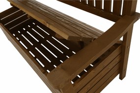Bancă de grădină, maro, 150cm, AMULA