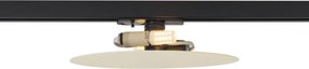 Plafonieră modernă bej pentru sistem de iluminat pe șină monofazat cu 2 lumini - Iconic Pulley