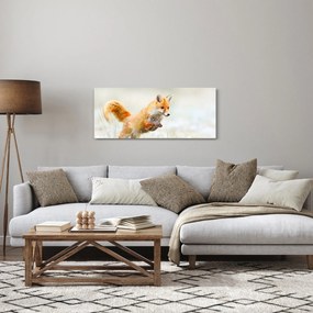 Tablou - Vulpe care sare (120x50 cm)