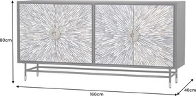 Comoda design unicat Heritage 160cm Mosaik