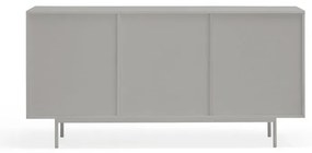 Comodă gri/în culoare naturală joasă cu aspect de lemn de stejar 159x80 cm Sierra – Teulat