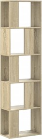 vidaXL Bibliotecă cu 5 niveluri stejar sonoma 45x23,5x162,5 cm lemn