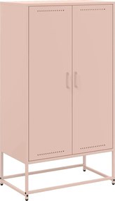 vidaXL Dulap înalt, roz, 68,5x38,5x123,5 cm, oțel