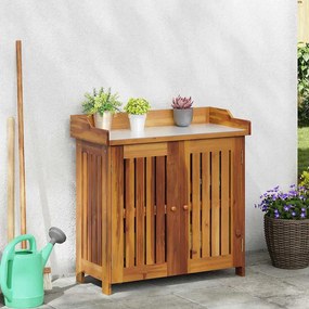 vidaXL Dulap de grădină Maro 78 x 36.5 x 78cm Lemn masiv de acacia