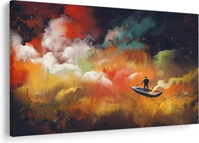 Tablou - Om navigând prin spațiu (90x60 cm)