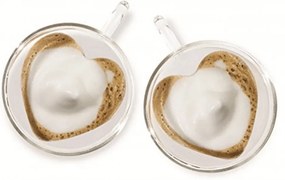 Ceaşcă termorezistentă Heart cu farfurie, 2 buc., în formă de inimă, 150 ml, HOTCOOL TYP 5