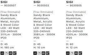 Plafoniera LED design modern SIGI D-45cm