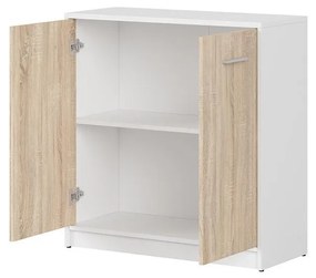 Dulap Nepo Plus 4 (alb + stejar sonoma) . 1098282
