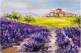 Tablou - Provence, Franța, pictură în ulei (90x60 cm)
