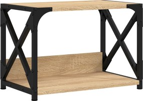 vidaXL Suport imprimantă 2 niveluri stejar sonoma 44x26x31,5 cm lemn