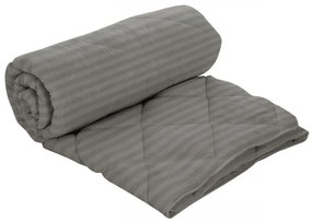 Pilota Alcam damasc gri 180x200 cm, umplutura lana, 300 g/mp