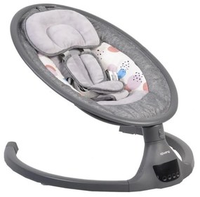 Balansoar Pentru Bebelusi cu conectare la priza si telecomanda NOVOKIDS ™ iSwing , Cu plasa insecte, Multifunctional, Pliabil, 5 viteze de leganare,