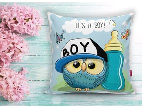 Față de pernă pentru copii 43x43 cm Boy Owl – Mila Home