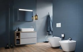Set vas WC suspendat + capac WC CITY OVAL + plăcuță de acționare SIGMA + modul incastrat + garnitură