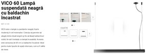 Lustra LED suspendata design modern minimaliat VICO II 60cm